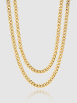 8mm Miami Cuban Chain Bundle - Gold - Cernucci