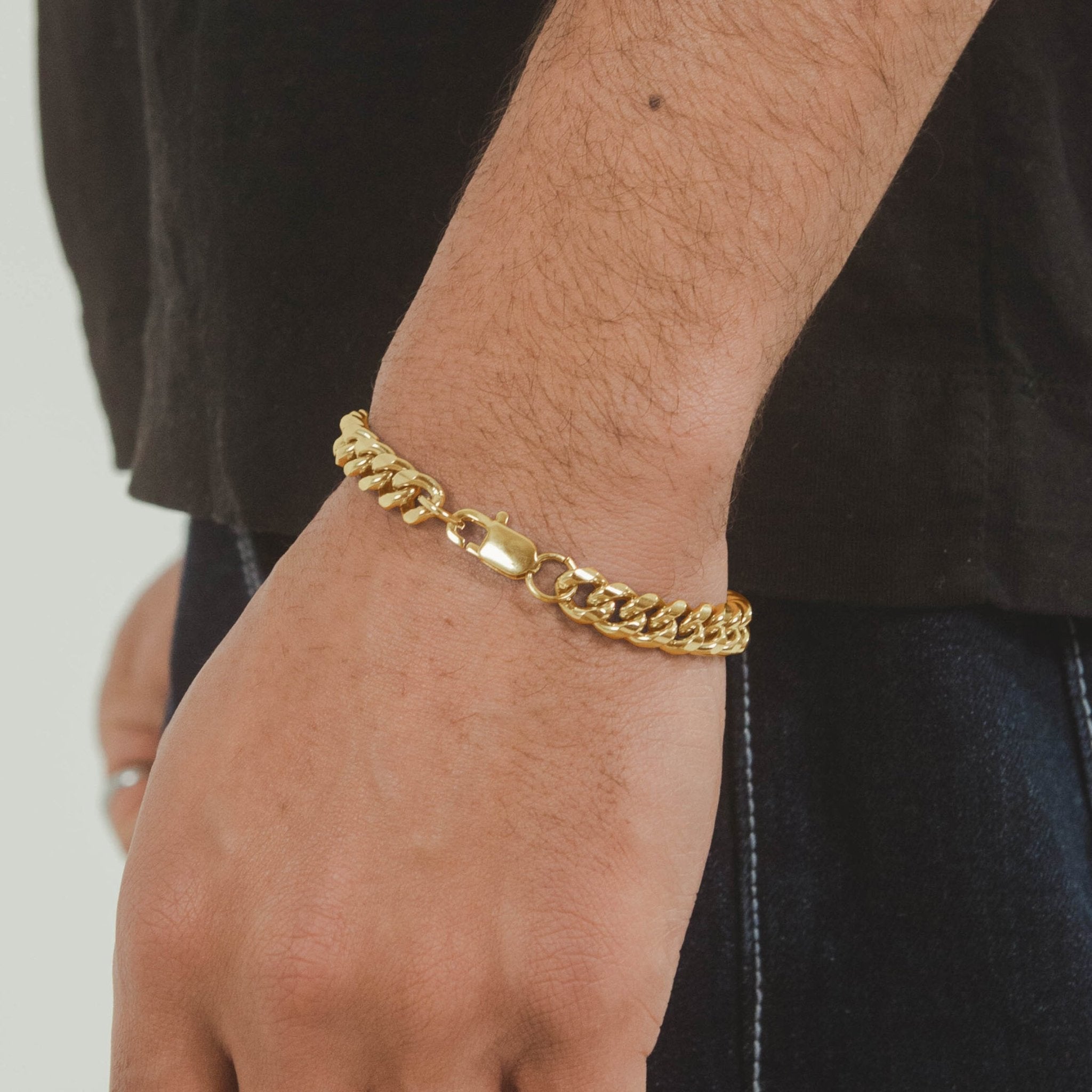 8mm Miami Cuban Link Bracelet - Gold - Cernucci
