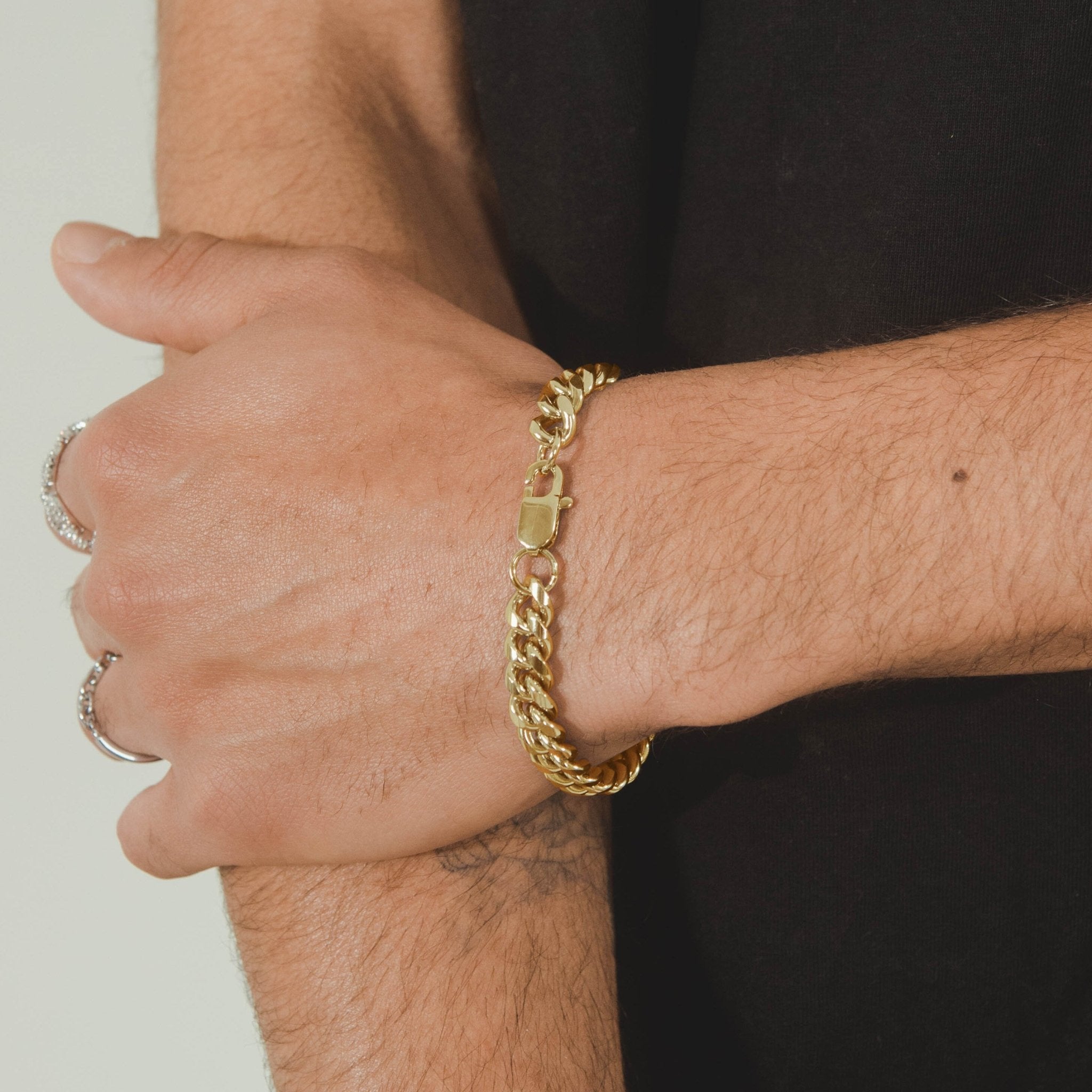 8mm Miami Cuban Link Bracelet - Gold - Cernucci