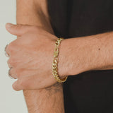8mm Miami Cuban Link Bracelet - Gold - Cernucci