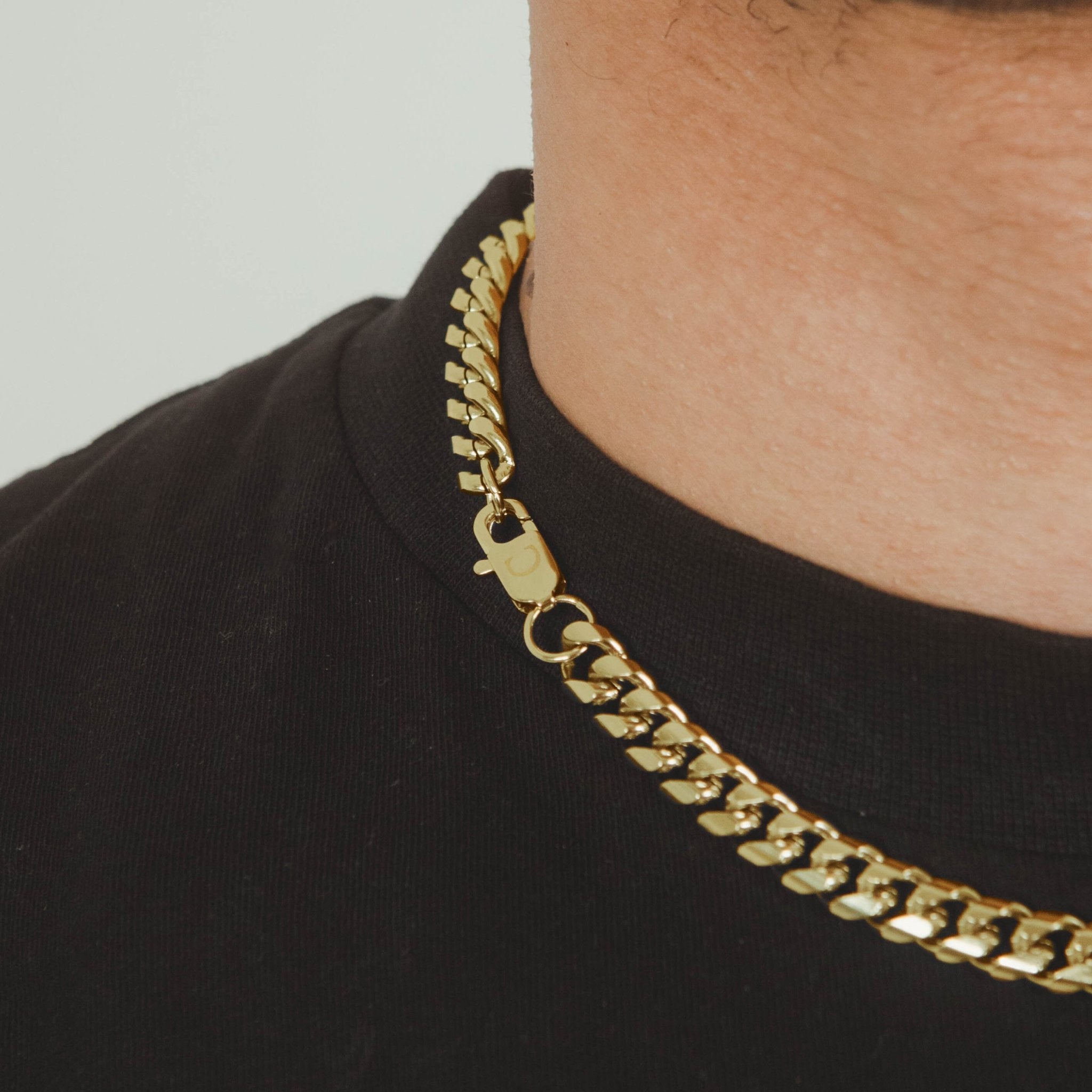 8mm Miami Cuban Link Chain - Gold - Cernucci