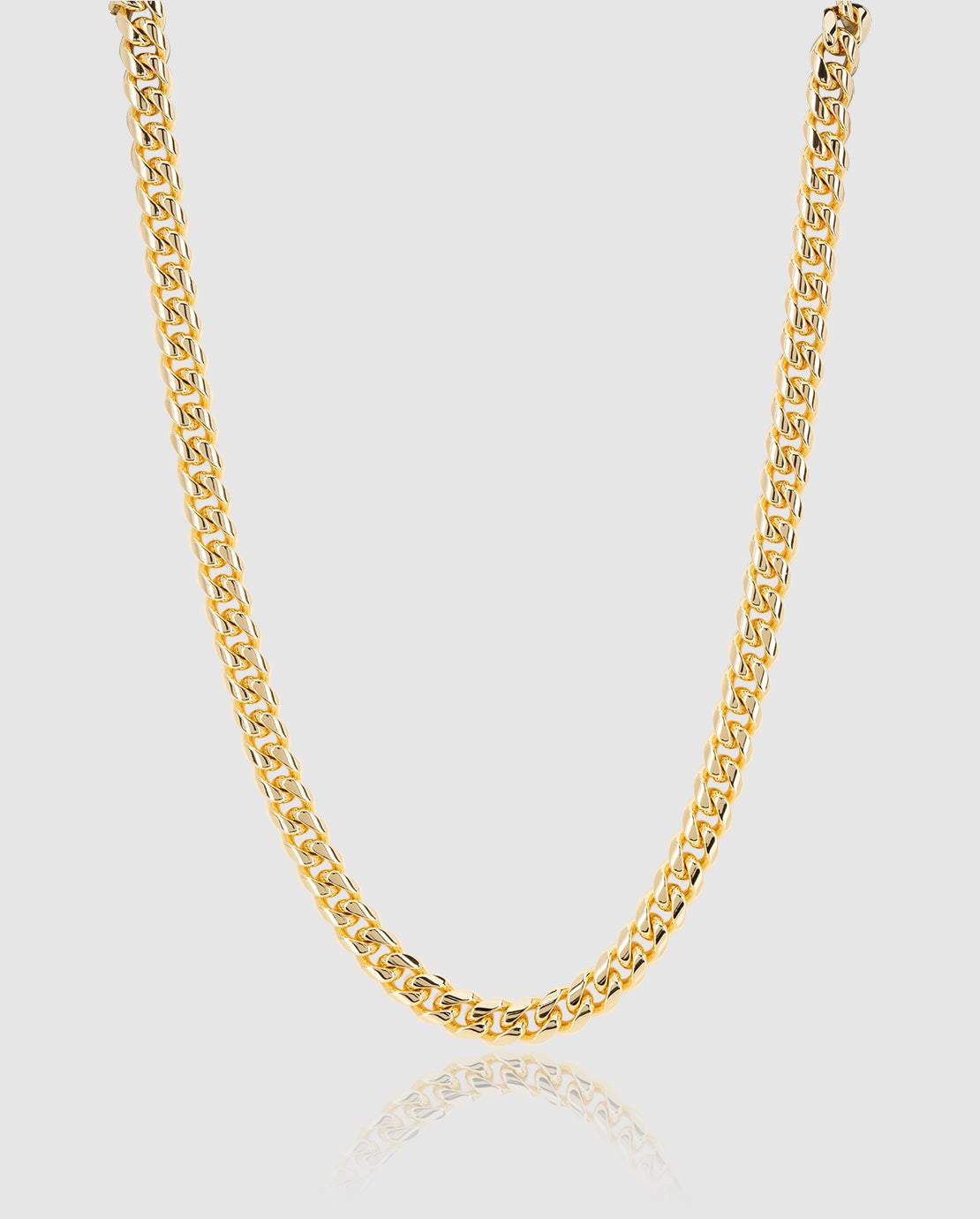 8mm Miami Cuban Link Chain - Gold - Cernucci