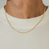 925 2mm Rope Chain - Gold - Cernucci
