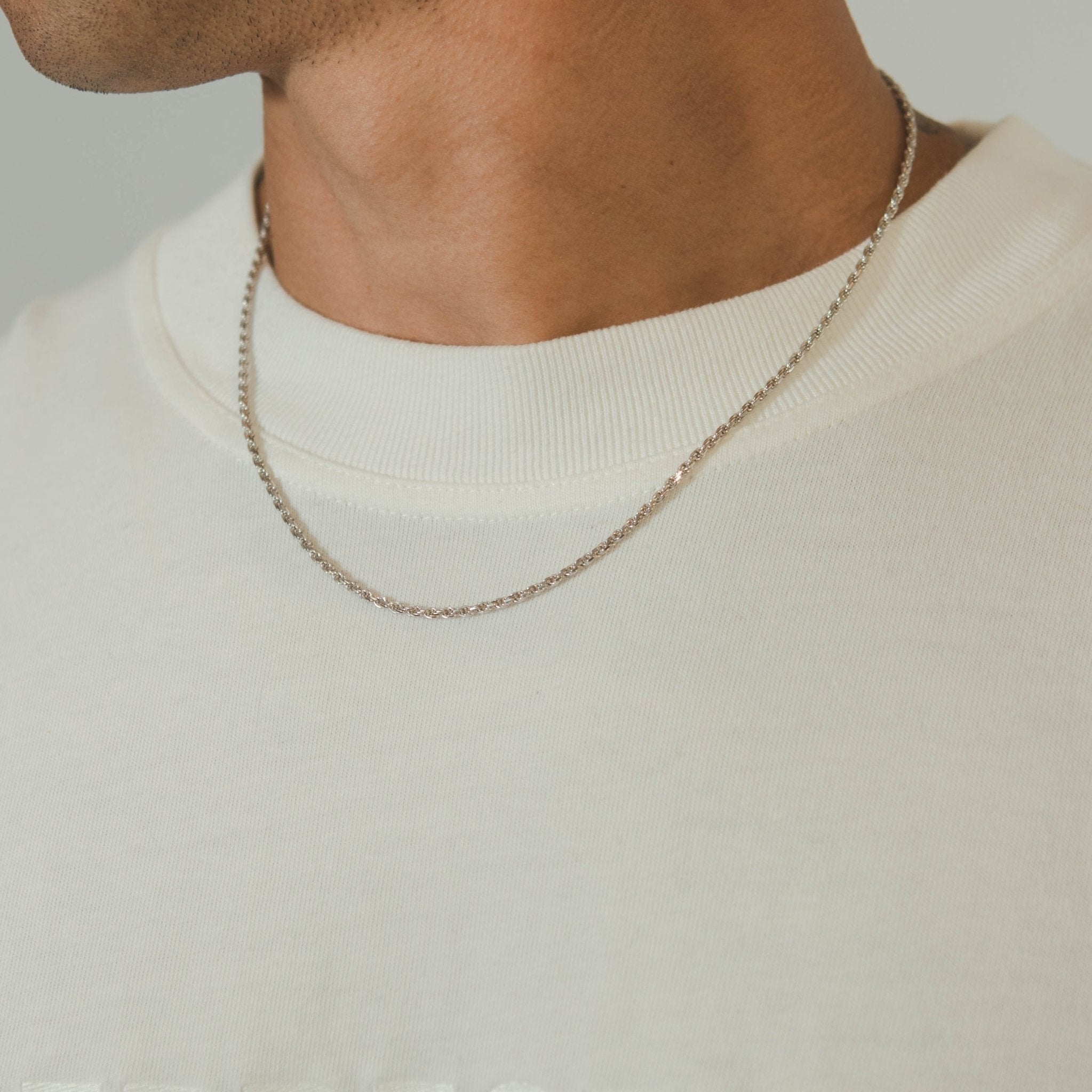 925 2mm Rope Chain - Silver - Cernucci