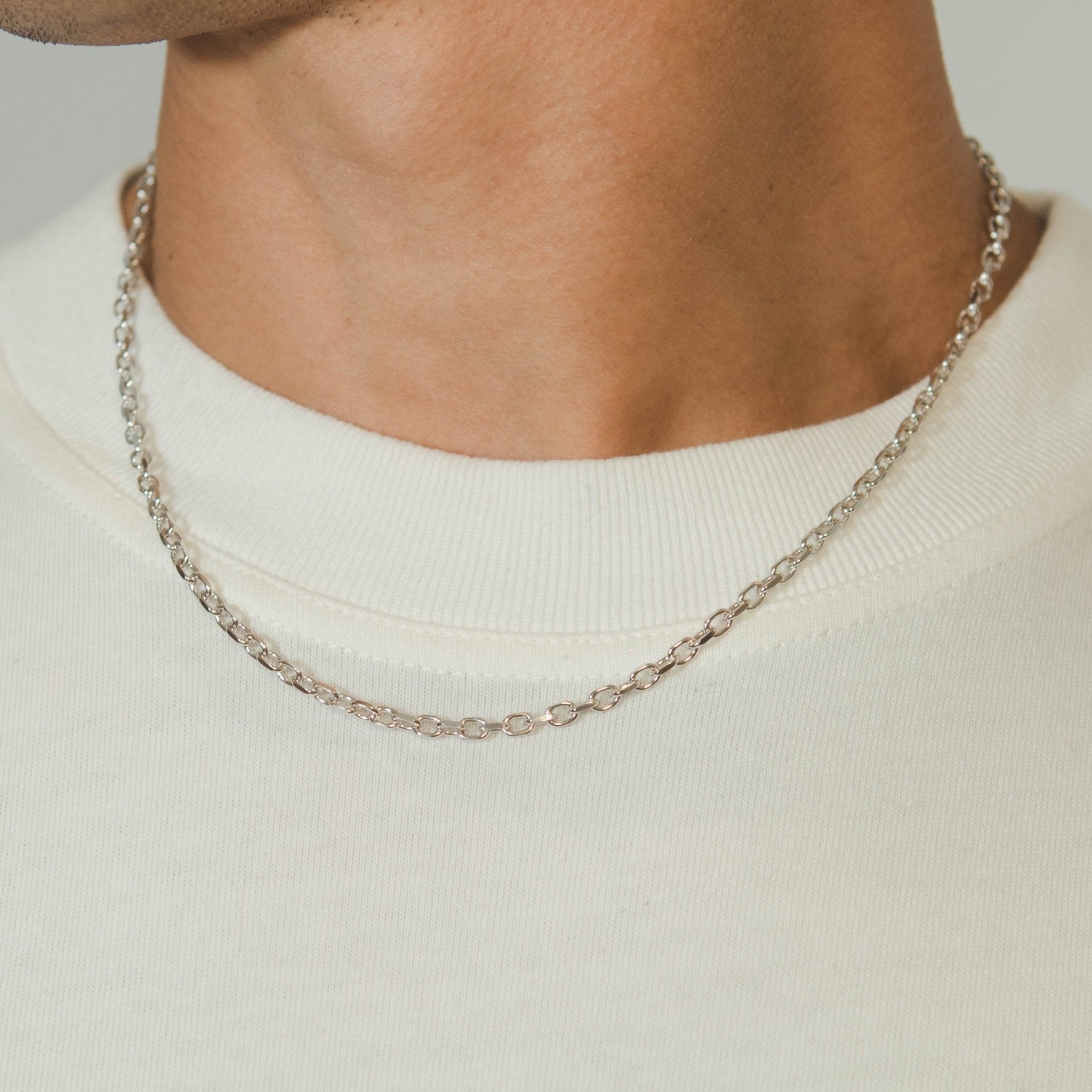 925 3.5 Hermes Link Chain - Silver - Cernucci