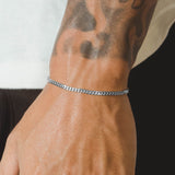 925 3mm Cuban Bracelet - Silver - Cernucci