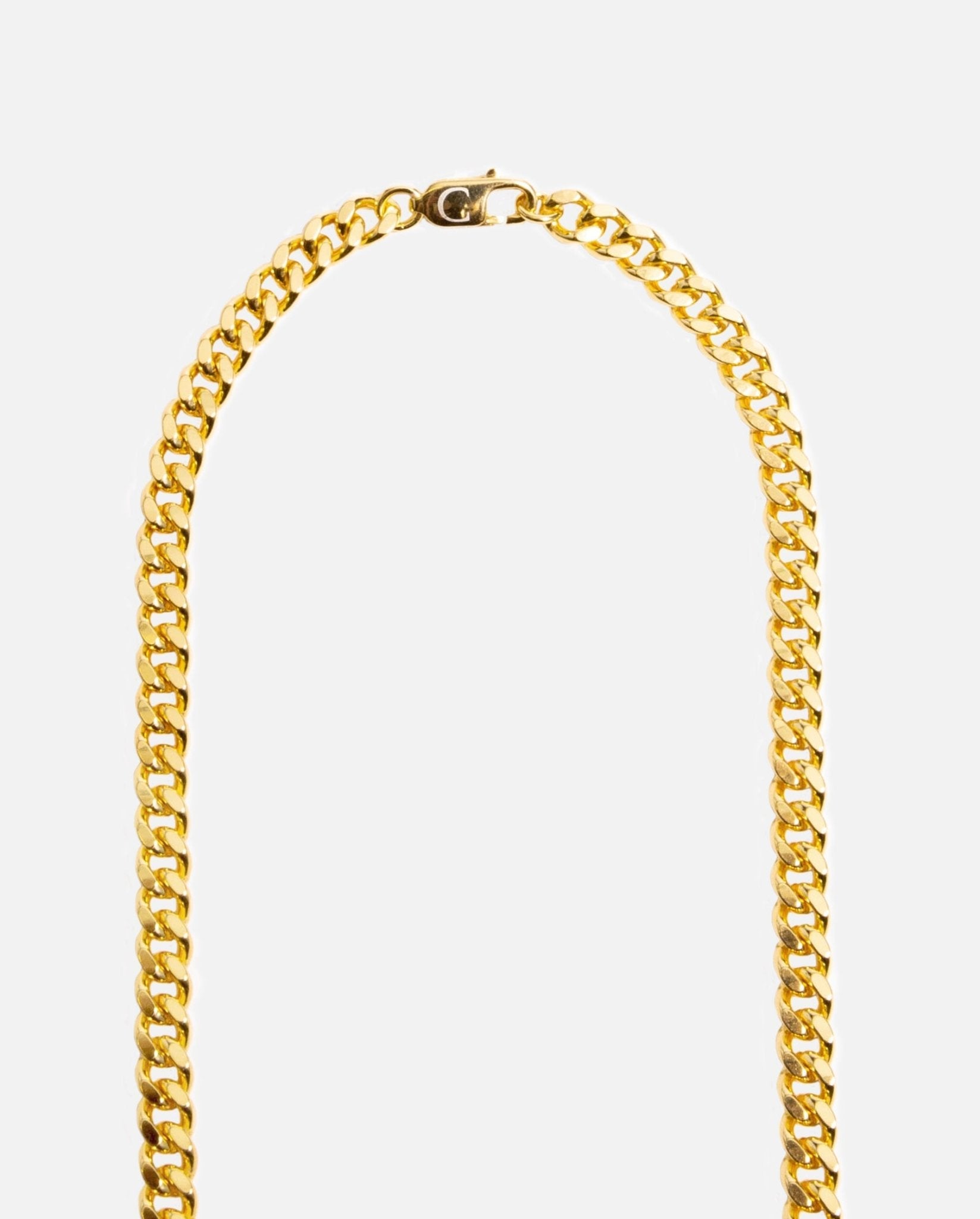 925 5mm Cuban Chain - Gold - Cernucci