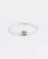 JM10 Iced Smiley Pearl Bracelet