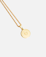 Iced Compass Anhänger - Gold