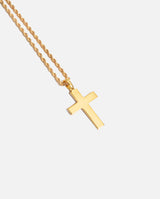 Iced Cross Pendant - Gold