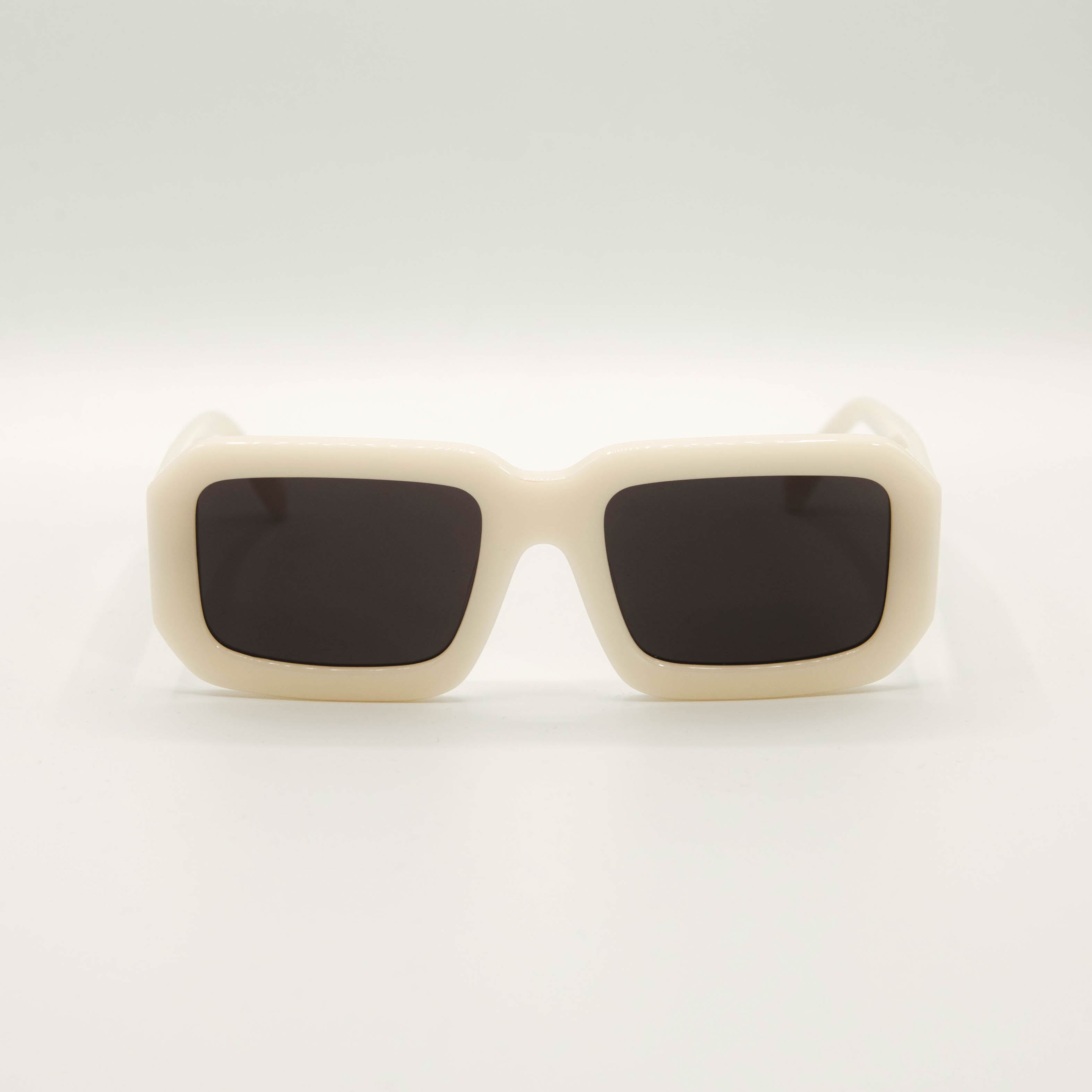 Square Sunglasses - Ecru