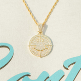 Iced Happy & Sad Pendant - Gold-Cernucci-50-100,__tab1:happysadpendant,__tab2:chainsizeguide,e,gift100,gift50,gold-collection,material-18k-gold-plated,material-gold,new,pendant,pendants-w-chains