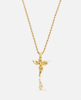 Angel Gun Pendant - Gold - Cernucci