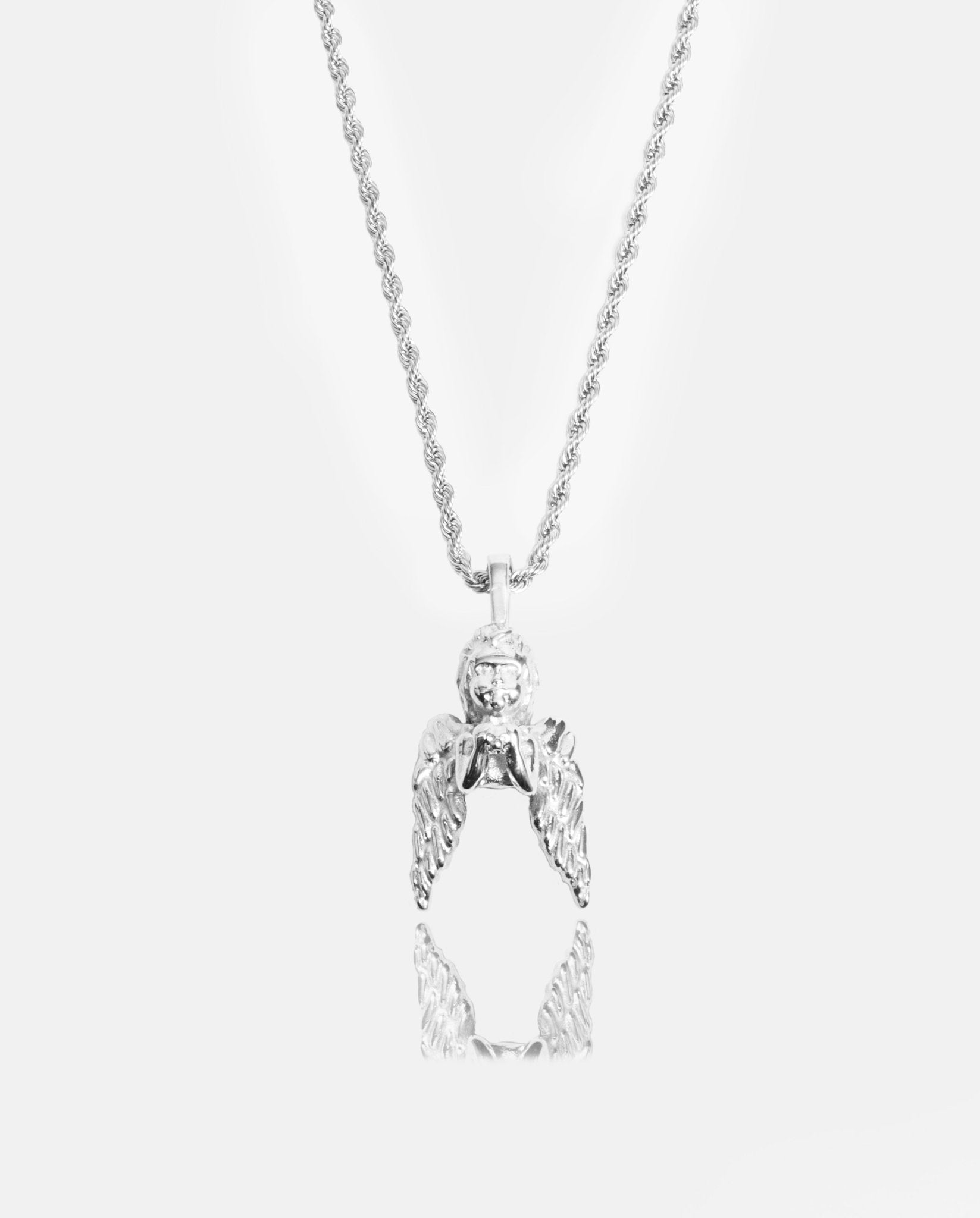 Angel Wish Pendant - White Gold - Cernucci
