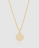Aquarius Zodiac Pendant - Gold - Cernucci