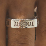 Arsenal Iced Band Ring - White Gold - Cernucci
