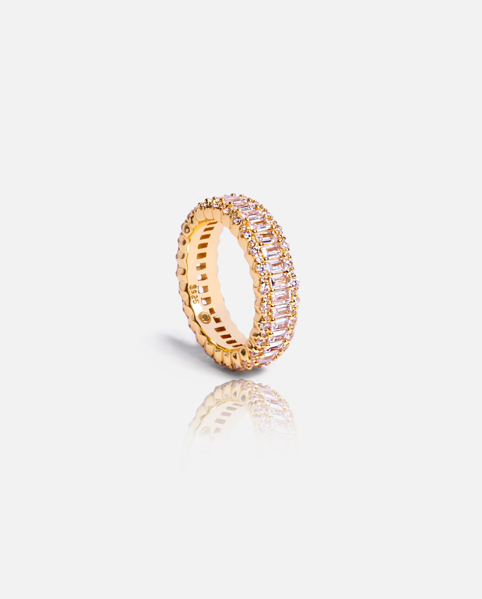 Baguette Band Ring - Gold - Cernucci