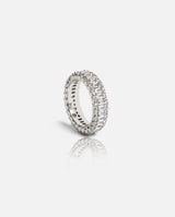Baguette Band Ring - White Gold - Cernucci
