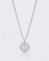Bitcoin Pendant - White Gold - Cernucci