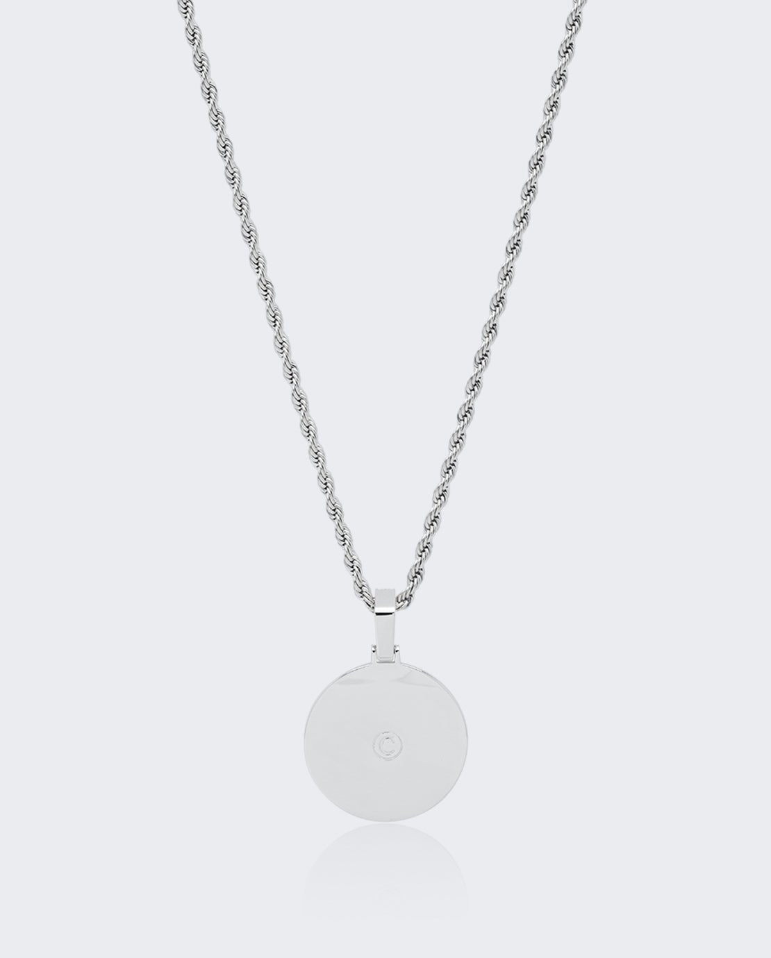 Bitcoin Pendant - White Gold - Cernucci
