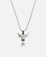 Bull Pendant - White Gold - Cernucci