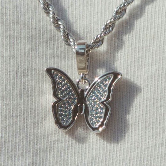 Butterfly Pendant - Blue - Cernucci