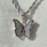 Butterfly Pendant - Blue - Cernucci