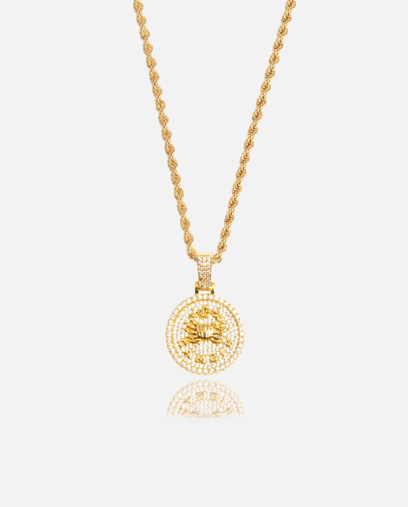 Cancer Zodiac Pendant - Gold - Cernucci