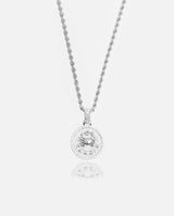 Cancer Zodiac Pendant - White Gold - Cernucci