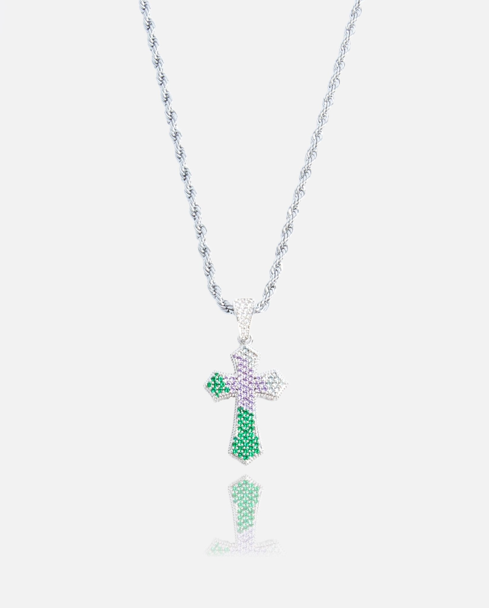 Cernucci Cross Pendant - Green - Cernucci