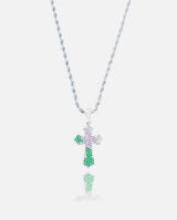 Cernucci Cross Pendant - Green - Cernucci
