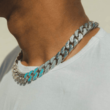 Cernucci Cuban Link Chain - Blue - Cernucci