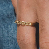 Chain Link Ring - Gold - Cernucci