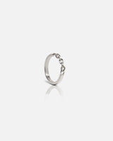 Chain Link Ring - White Gold - Cernucci