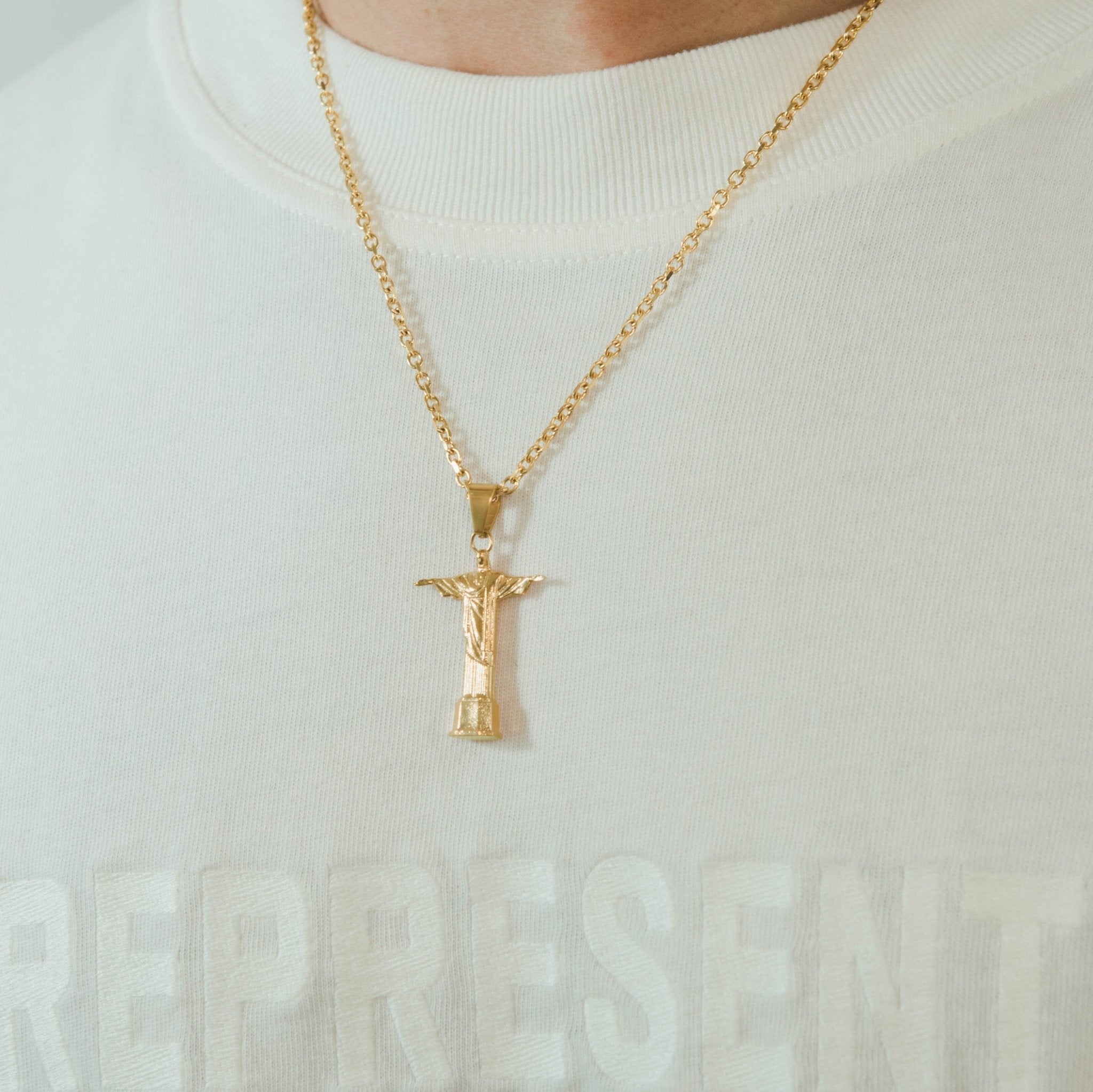 Christ the Redeemer Pendant - Gold - Cernucci