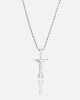 Christ the Redeemer Pendant - White Gold - Cernucci
