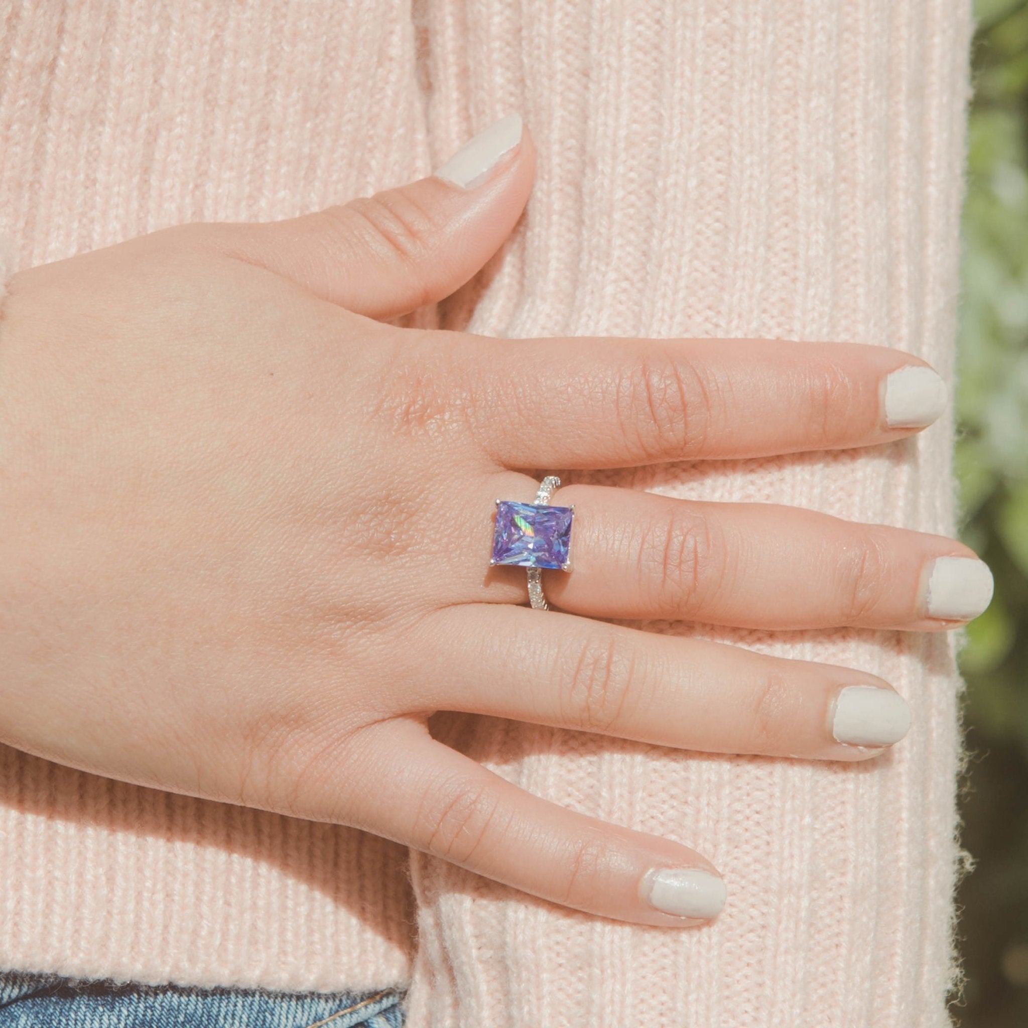 Cocktail Ring - Purple - Cernucci