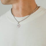Compass Pendant - White Gold - Cernucci