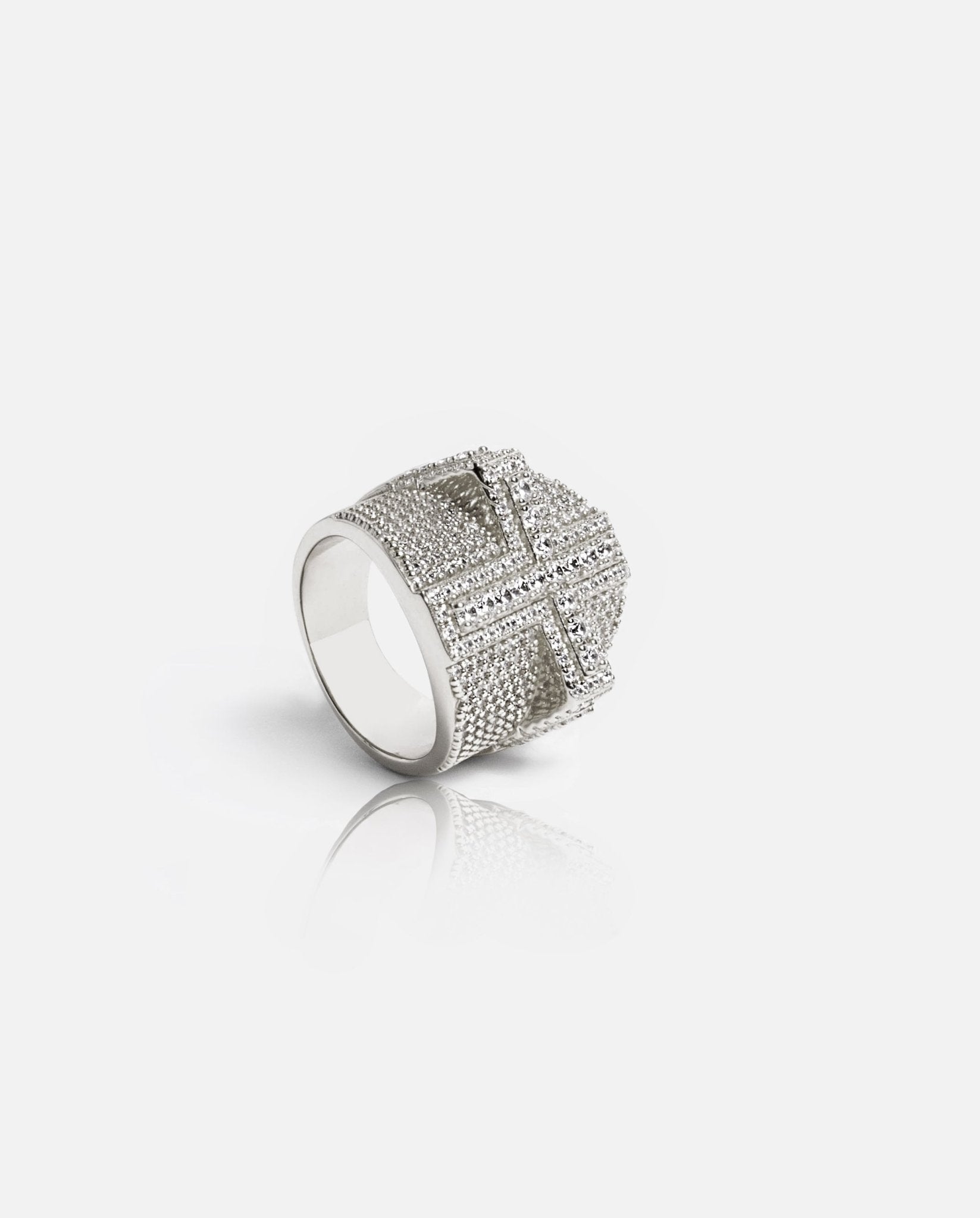 Cross Ring - White Gold - Cernucci