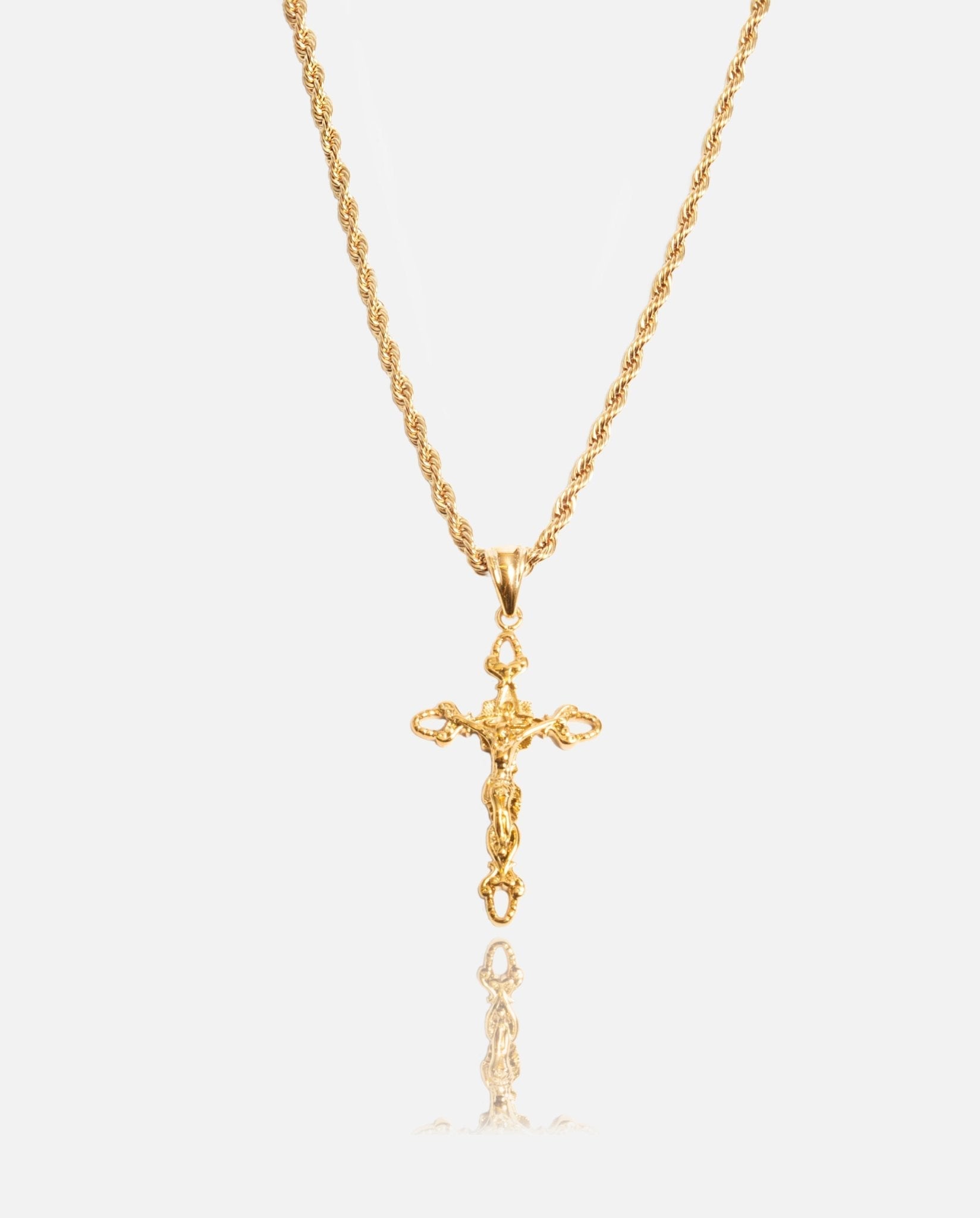 Crucifix Pendant - Gold - Cernucci