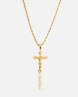 Crucifix Pendant - Gold - Cernucci