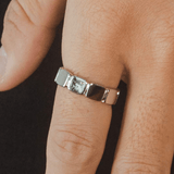 Cushion Ring - White Gold - Cernucci