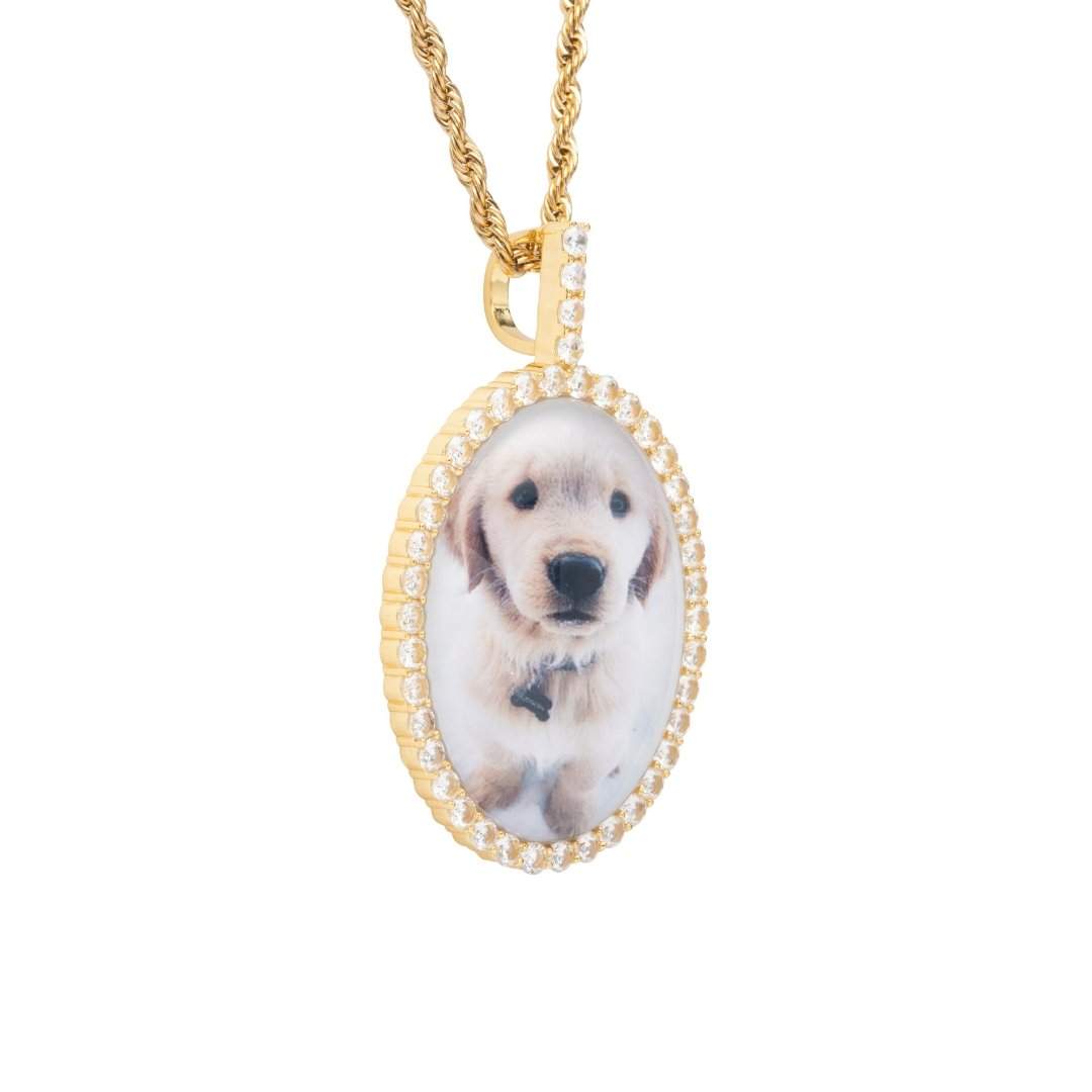 Custom 3D Photo Pendant - Gold - Cernucci