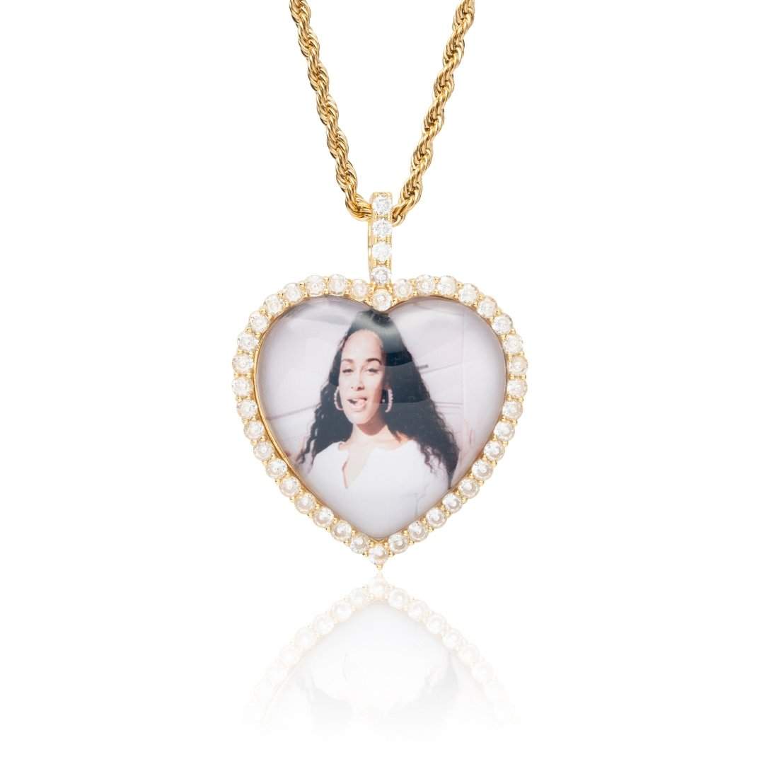 Custom 3D Photo Pendant - Gold - Cernucci