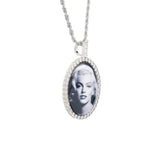 Custom 3D Photo Pendant - White Gold - Cernucci