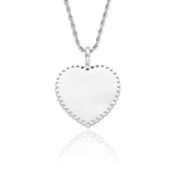 Custom 3D Photo Pendant - White Gold - Cernucci