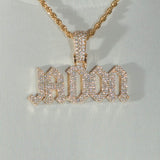 Custom Squealer Font Pendant - Gold - Cernucci