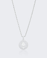 Ethereum Pendant - White Gold - Cernucci