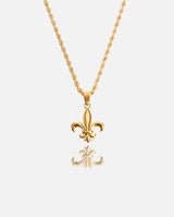 Fleur-de-Lis Pendant - Gold - Cernucci