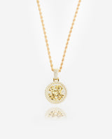 Gemini Zodiac Pendant - Gold - Cernucci